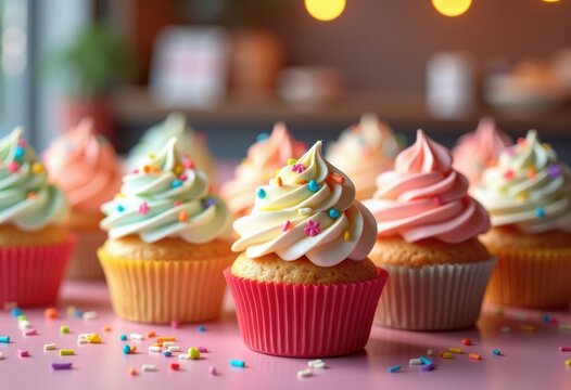 vibrant cupcakes colorful rainbow sprinkles sweet treats bakery delights eye catching dessert party ideas, lgbtq, lgbt, pride, love, equality, candy, icing