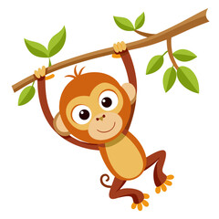 Naklejka premium crazy monkey