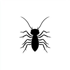 Silhouette of an insect