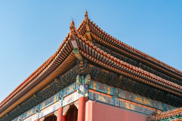 architecture style of forbidden city beijing