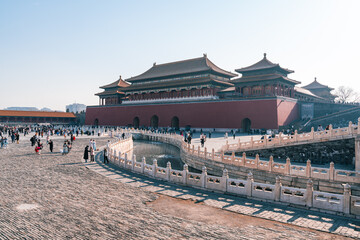 architecture style of forbidden city beijing