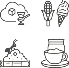 Sweet Treats and Food Icons