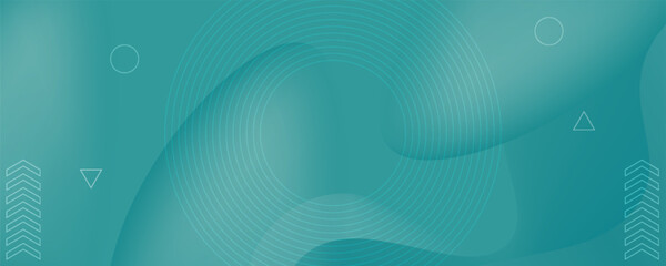 Abstract vector teal colored banner design template with copy space. vector illustration. eps10. modern