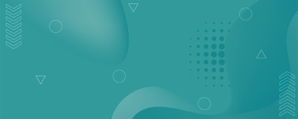 Abstract vector teal colored banner design template with copy space. vector illustration. eps10. modern