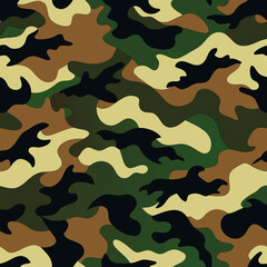Naklejka premium military camouflage pattern
