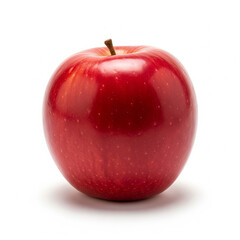 Red Apple on White Background – High-Resolution Studio Image