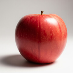 Red Apple on White Background – High-Resolution Studio Image