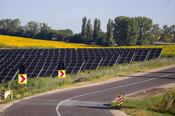 Solar panel fields in Moldova