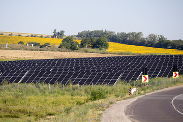 Solar panel fields in Moldova