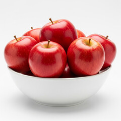 Red Apple on White Background – High-Resolution Studio Image