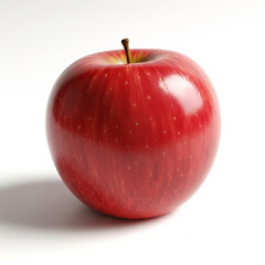 Red Apple on White Background – High-Resolution Studio Image