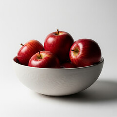 Red Apple on White Background – High-Resolution Studio Image