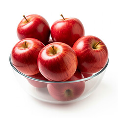 Red Apple on White Background – High-Resolution Studio Image