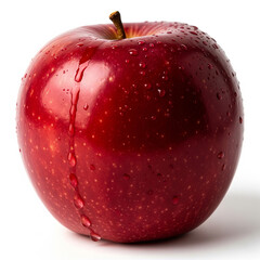 Red Apple on White Background – High-Resolution Studio Image