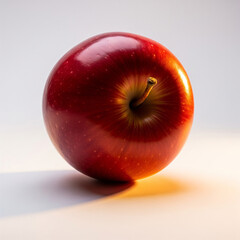 Red Apple on White Background – High-Resolution Studio Image