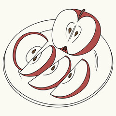 minimalist-vector-of-symmetrical-apple-slices-fann.svg