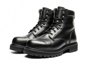 Boots on white background isolated