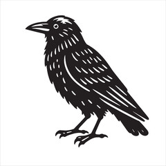 Fototapeta premium Crow svg