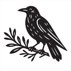 Obraz premium Crow svg
