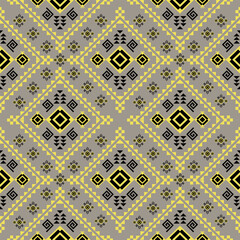 seamless pattern with geometric shapes gray background design for carpet,curtain,clothing,fabric,wrapping paper,tiles,textiles,batik,texture and wallpaper.Vector background.