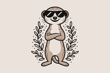 meerkat illustration vector