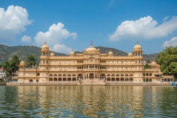 Water palace Jal Mahal Jaipur India floating architecture lake Rajasthan tourism travel destination royal heritage landmark photography
