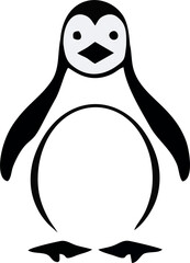 Penguin Logo Design. Penguin Logo Template. Modern Design. Flat Logo. Vector Illustration