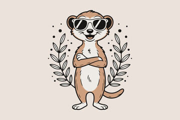 meerkat illustration vector