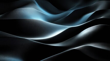 Obraz premium Abstract dark fabric folds with subtle light