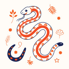 Obraz premium snake in the shape of a snake