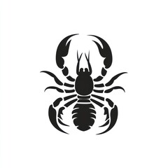 Obraz premium Silhouetted scorpion-like creature