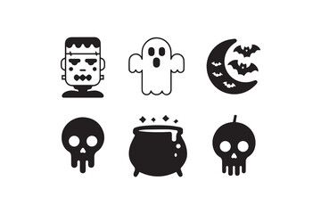 halloween elements illustration vector
