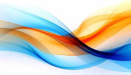 Fototapeta premium the image features a series of flowing, translucent waves that create an abstract and dynamic composition