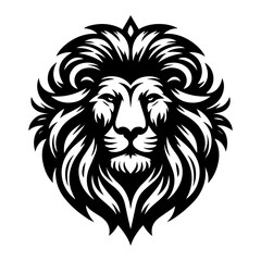lion king logo vector wearing crown
