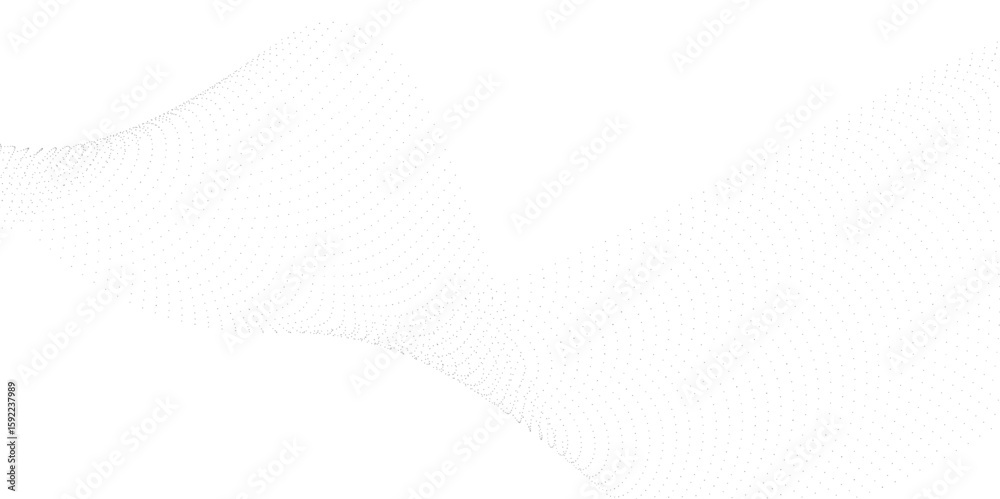 Poster dotted wave lines background. black halftone undulate pattern. curved dashed gradient design element