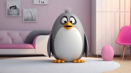 Serene Penguin Chick