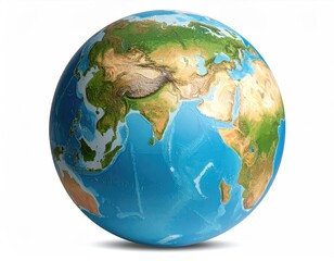 Detailed globe of Earth