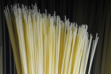 Spaghetti edges with black background