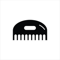 comb vector icon line template