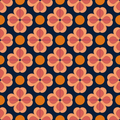 Obraz premium vector pattern with flowers