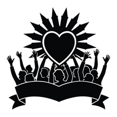 Community Love Unity Celebration People Heart Group