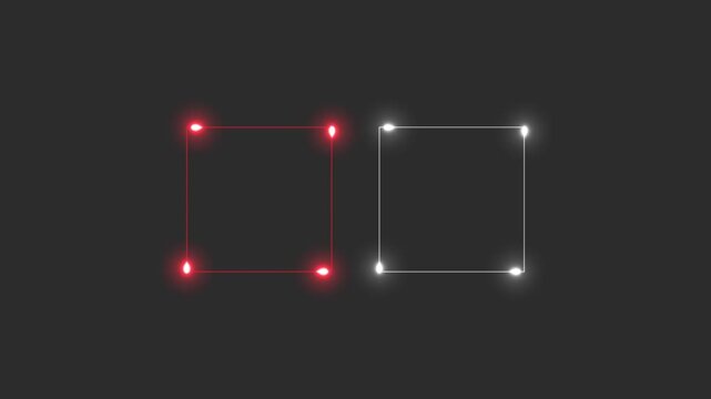 Neon Live breaking news lower two display with color saber animation with Dark Gray background. HD Video