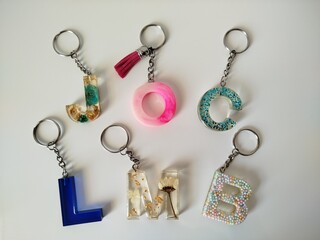 Llaveros de resina 