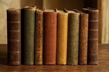 Naklejka premium A Timeless Collection of Vintage Books