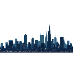 Naklejka premium new york city skyline