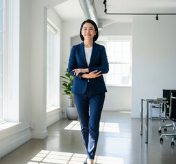 Confident Businesswoman In Modern Office