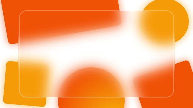 orange presentation background in white, template modern animation, square and circle powerpoint templates, for education, banner business, 