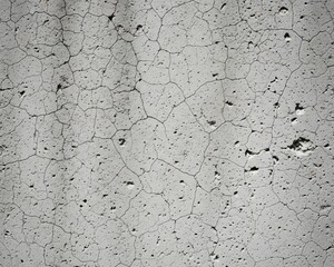 A detailed grunge texture of an old, cracked grey concrete or plaster wall with a fine web of craquelure
