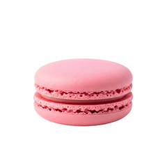 Delicate Pink Macaron with Creamy Filling.