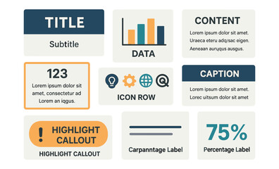 Infographic layout with title, subtitle, data chart, and highlighted labels